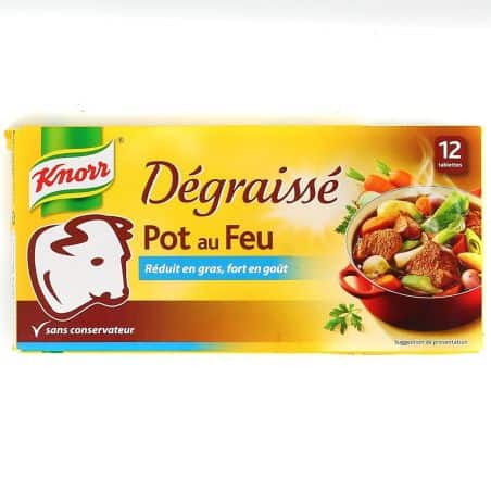 Knorr Bouillon Pot-Au-Feu Dégraissé 12 Cubes 120G