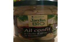 Jardin Biologique 190G Ail Confit Huile Olive Jb