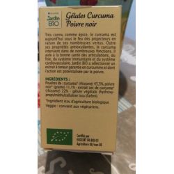 Jardin Biologique 40 Gel Curcuma/Poivre J.Biolog