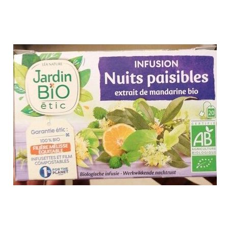 Jardin Bio Jbe Inf.Nuits Pais.Bio20S 30G