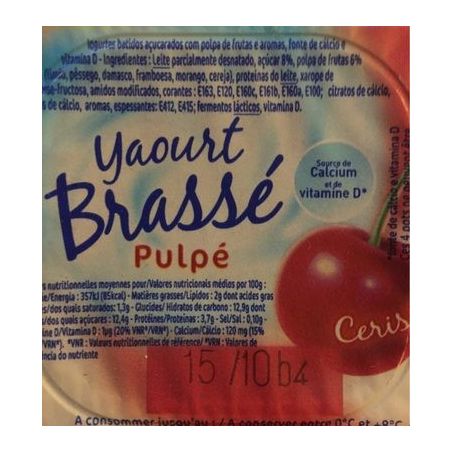 1Er Prix 4X125G Yaourt Brasse Pulpe