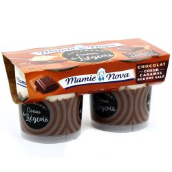 Mamie Nova 2X120G Liegeois Gourmand Chocolat/Caramel