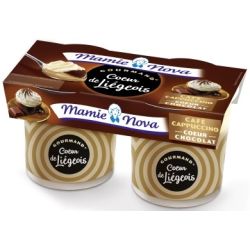 Mamie Nova 2X120G Liegeois Cafe Coeur Chocolat