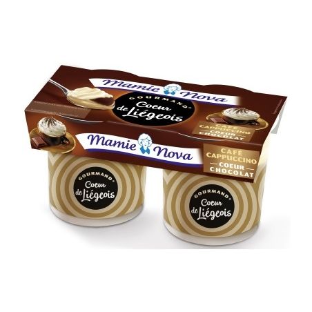 Mamie Nova 2X120G Liegeois Cafe Coeur Chocolat