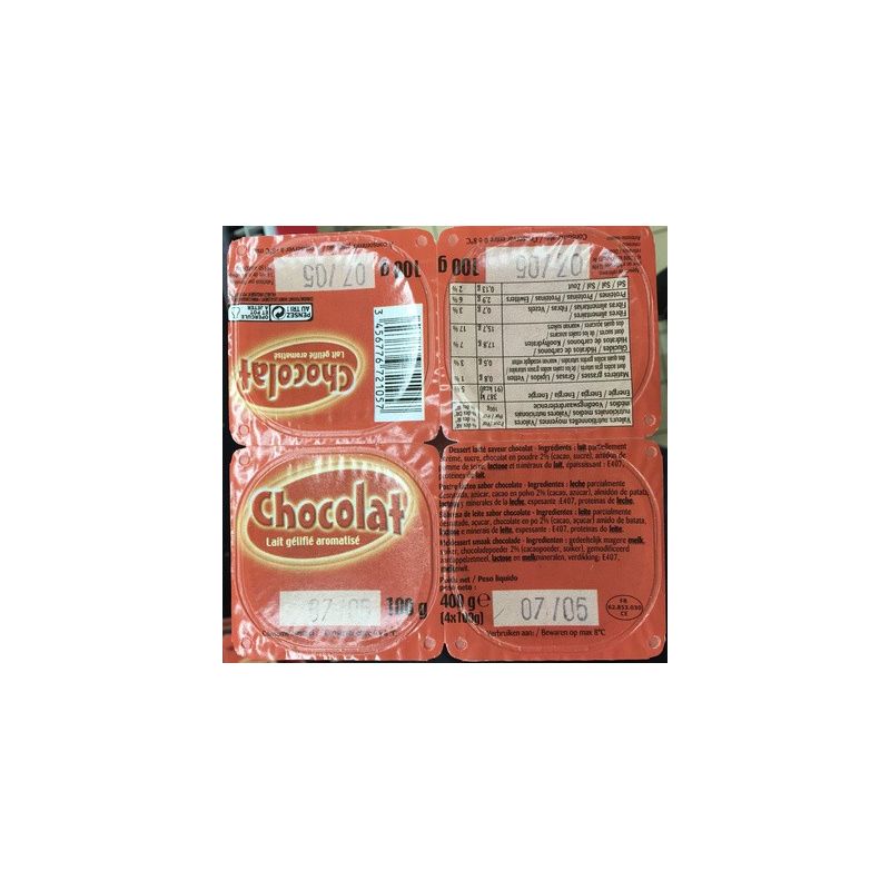 1Er Prix 4X100G Flan Lait Aromatise Chocolat