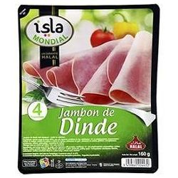 Isla Mondial 160G Jambon Dinde Tranche Halal