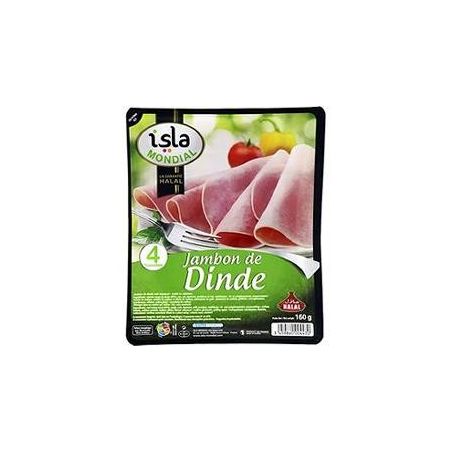 Isla Mondial 160G Jambon Dinde Tranche Halal