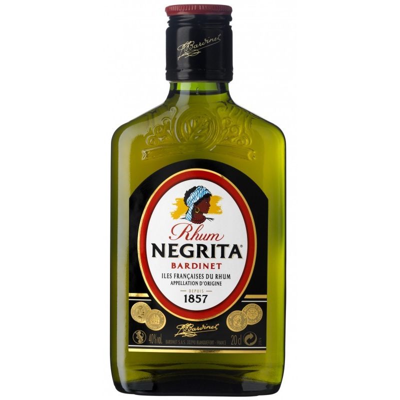Negrita Rhum Bardinet Ambre 40% : La Flask 20Cl