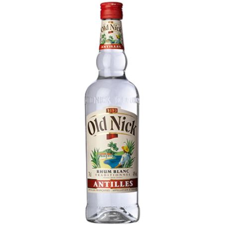 Old Nick Rhum Blanc Traditionnel 40% : La Bouteille De 70Cl