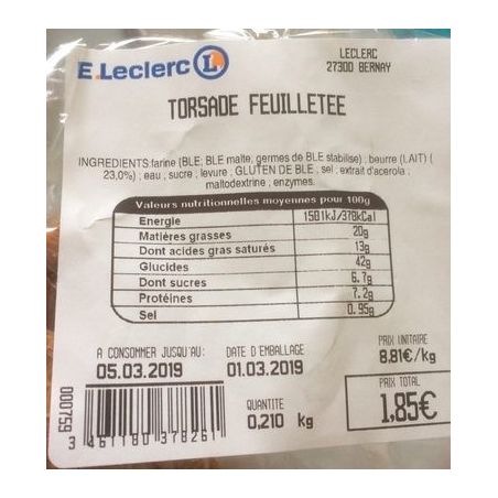 Yarden 250G Torsade Feuilletee