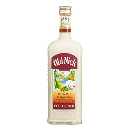 Old Nick Punch Coco Rhum Blanc 16% : La Bouteille De 70Cl