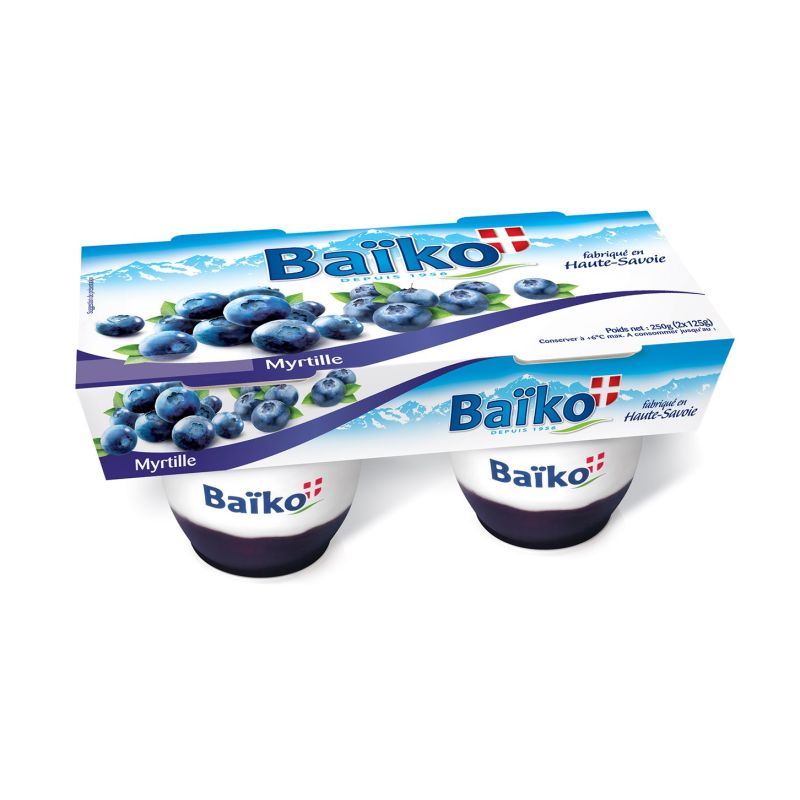 Baiko Yt S/Lit Myrtille 2X125G