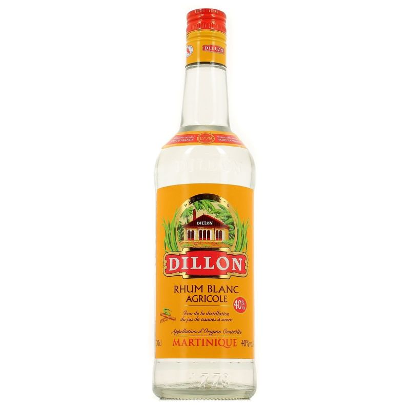 Dillon Rhum Blanc Agricole Aoc 40% : La Bouteille De 70Cl
