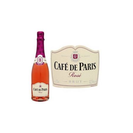 C.De Paris Cafe De Vin Pétillant Rosé Autres Régions Mousseux La Bouteille 75Cl