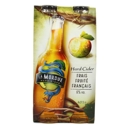 La Mordue Cidre Original Hard Cider 6% : Le Pack De 4 Bouteilles 27,5Cl