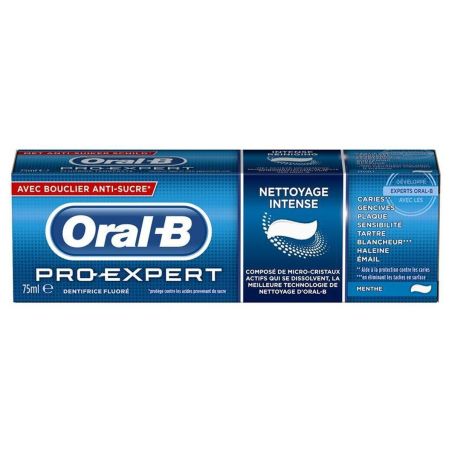 Oral B Dentifrice Menthe Nettoyage Intense : Le Tube De 75 Ml