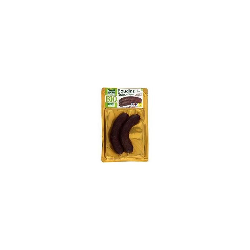 Bioporc Bonjour Campagne Boudin Noir Oignons Bio X2 200G