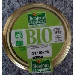 Bonjour Campagne 120G Rillette Canard Bio B.C