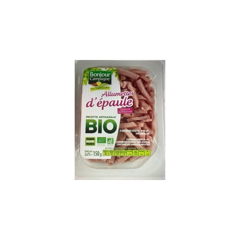 Bonjour Campagne 2X75G Allumettes D Epaule Bio