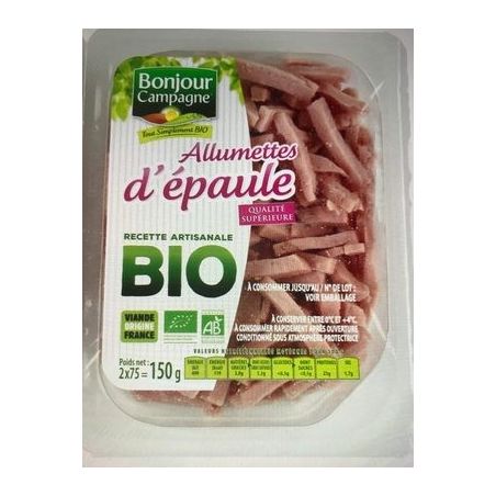 Bonjour Campagne 2X75G Allumettes D Epaule Bio