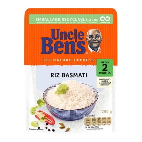 Uncle Bens U.Ben S Riz Basmati 2Mn 250G