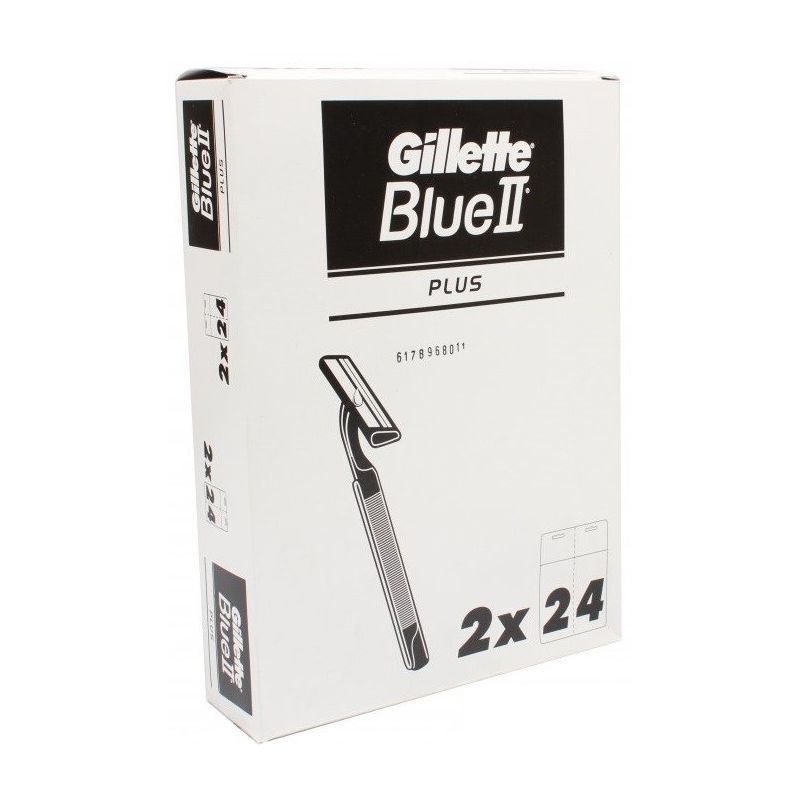 Gillette Blue Ii Plus Razor Card 24 Ct
