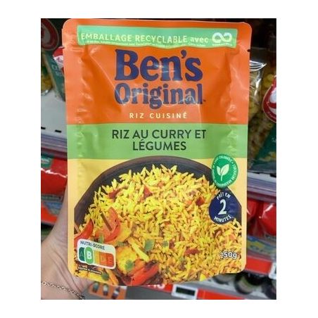 Ben'S Original Bens Riz Expres.Curry Legs250G