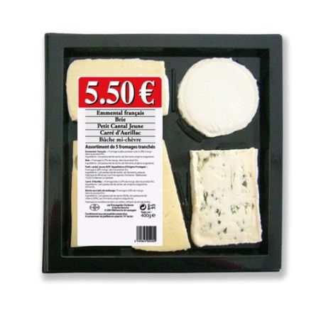 Fr.Emballe Fe/ Plateau 5 Fromages 400G