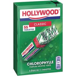Hollywood Chewing-Gum Chlorophylle : Les 5 Étuis De 31 G