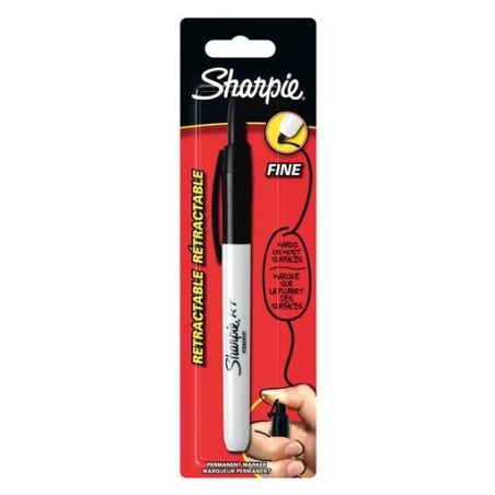 Sharpie 1 Marqu.Retract.Noir