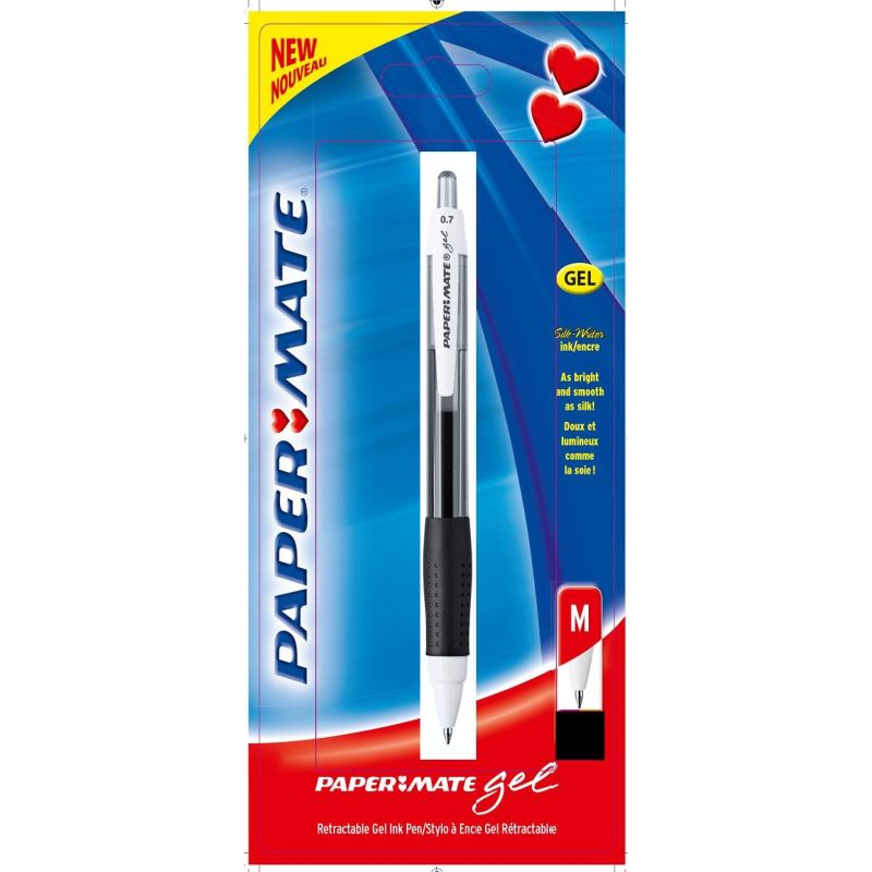 Papermate Pp S. Gel Rt Moyen Noir