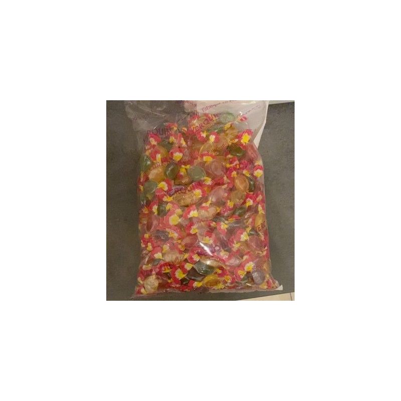 Verquin 2Kg Bonbons Transparents Fruits