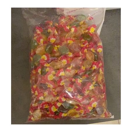 Verquin 2Kg Bonbons Transparents Fruits