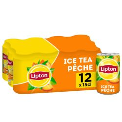 Lipton Ice Tea Boisson Au Thé Pêche : Le Pack De 12 Canettes 15Cl