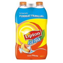 L.4 Lipton Ice Tea Peche 2 Litre Format Familial