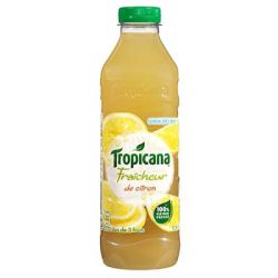 Tropicana Bouteille Pet 1L Pur Jus Fraicheur Citron