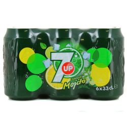 Seven Up Soda Saveur Mojito 7Up : Le Pack De 6 Canettes 33Cl