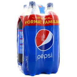 Pepsi Boisson Gazeuse Aux Extraits Végétaux Regular : Le Pack De 4 Bouteilles D'1,5L