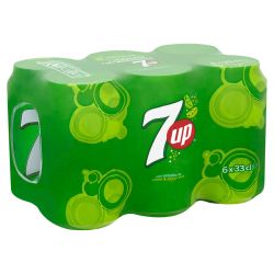 Seven Up Soda Citron Vert 7Up : Le Pack De 6 Canettes 33Cl