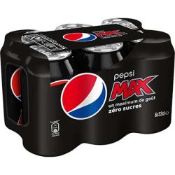 Lot-6Btes 33Cl Pepsi Max