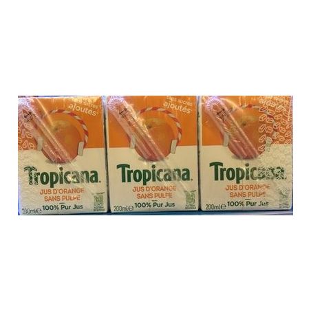Tropicana Orange S/Pulpe 6X20