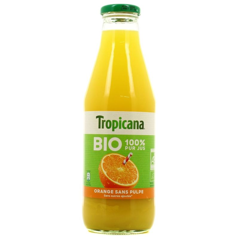 Tropicana Tropic Bio Orange S/Pulpe 75Cl