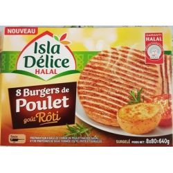 Isla Delice 640G Burger De Poulet Roti