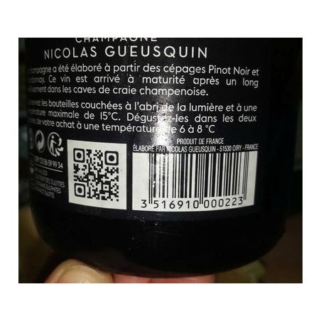 N.Gueusquin 75Cl Champagne Brut 1Er Cru