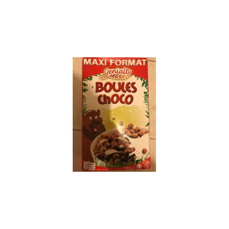 Genialty Boules Choco 2 X 375Gr