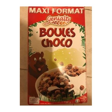 Genialty Boules Choco 2 X 375Gr