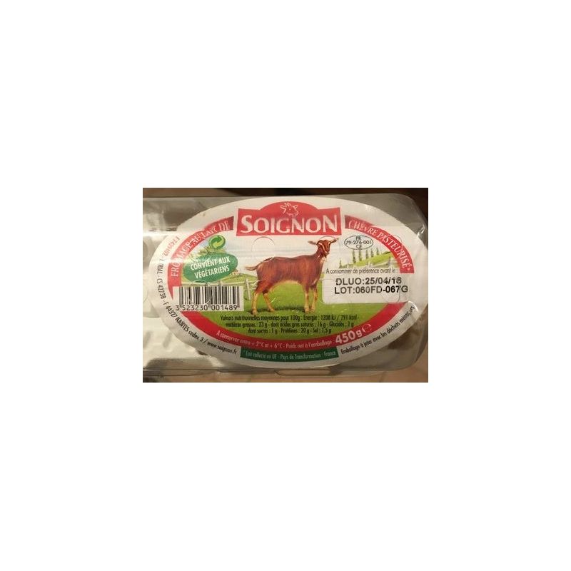 Soignon Fe/Buche De Chevre Coque 450G