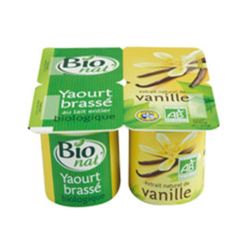 Bio Nat Bionat Yaourt Brasse A La Vanille 4X125G