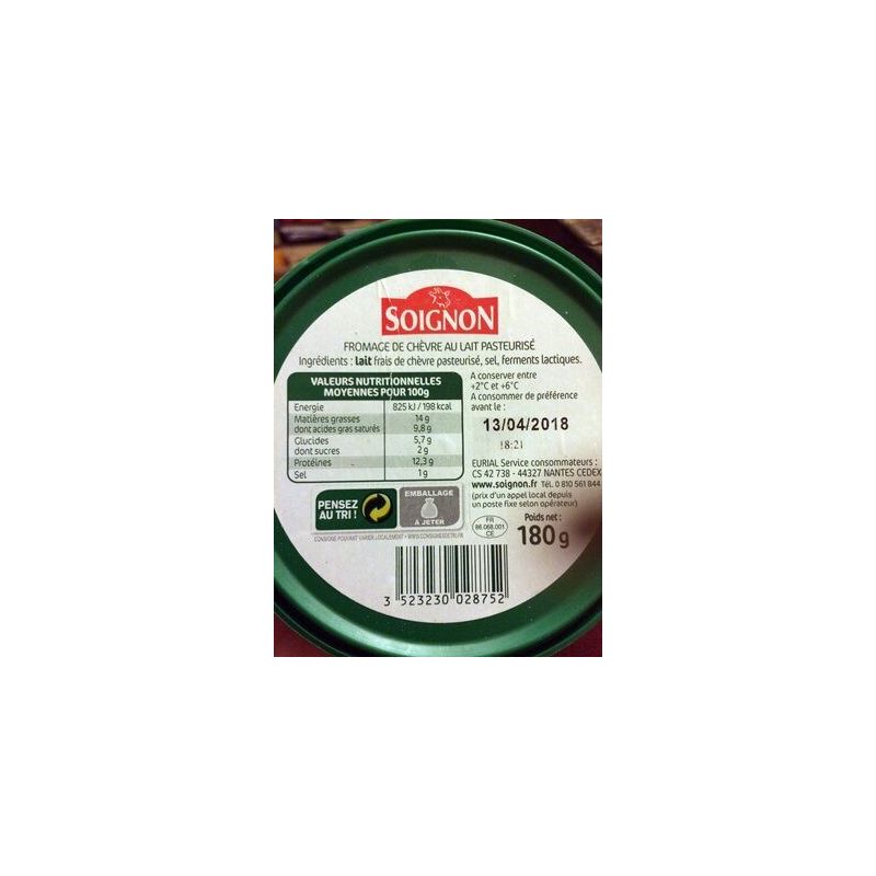 Soignon Chevre Moule Lfrais180