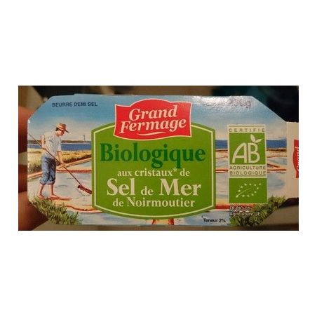 Grand Fermage 250G Beurre Bio Sel De Mer